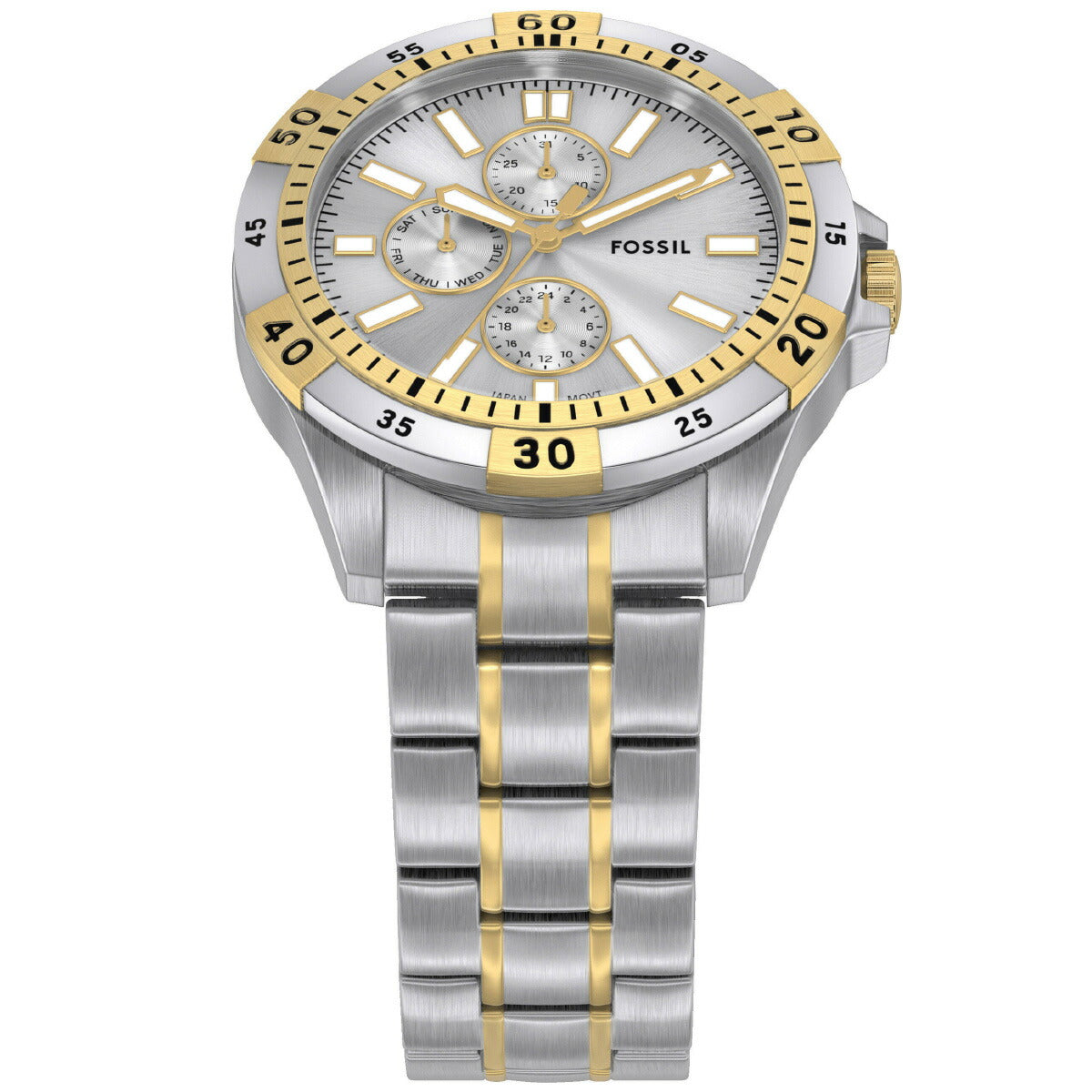 フォッシル FOSSIL 腕時計 メンズ GARRETT マルチファンクション ツートーン ステンレススチールウォッチ FS6148【2025 新作】