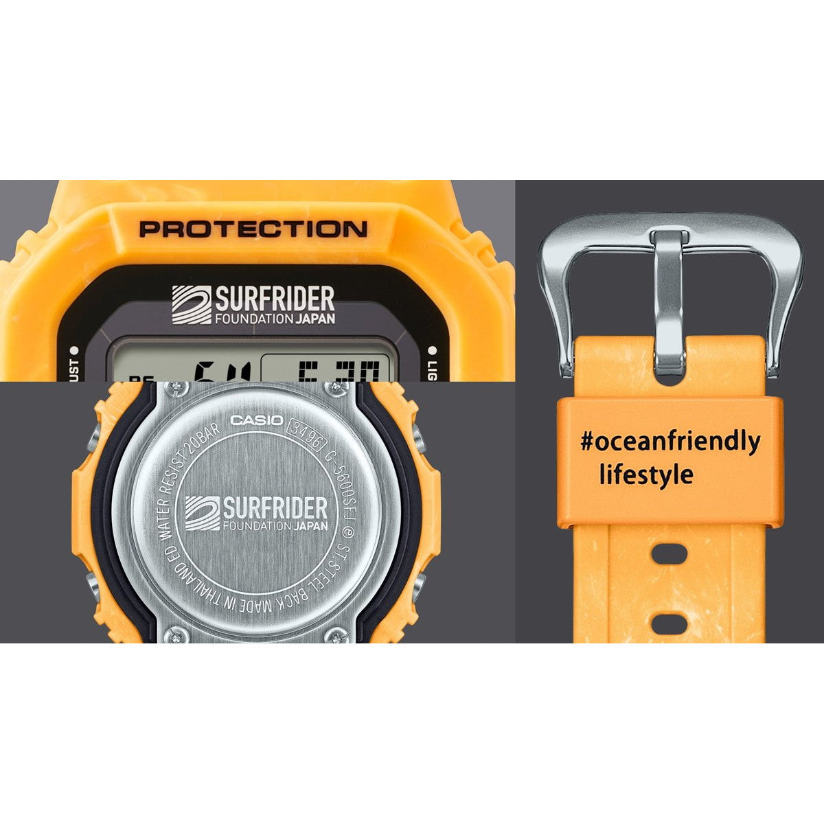 G-SHOCK デジタル カシオ Gショック CASIO ソーラー SURFRIDER FOUNDATION JAPAN コラボ 限定 腕時計 メンズ G-5600SFJ-9JR サンライズサーフ【2025 新作】