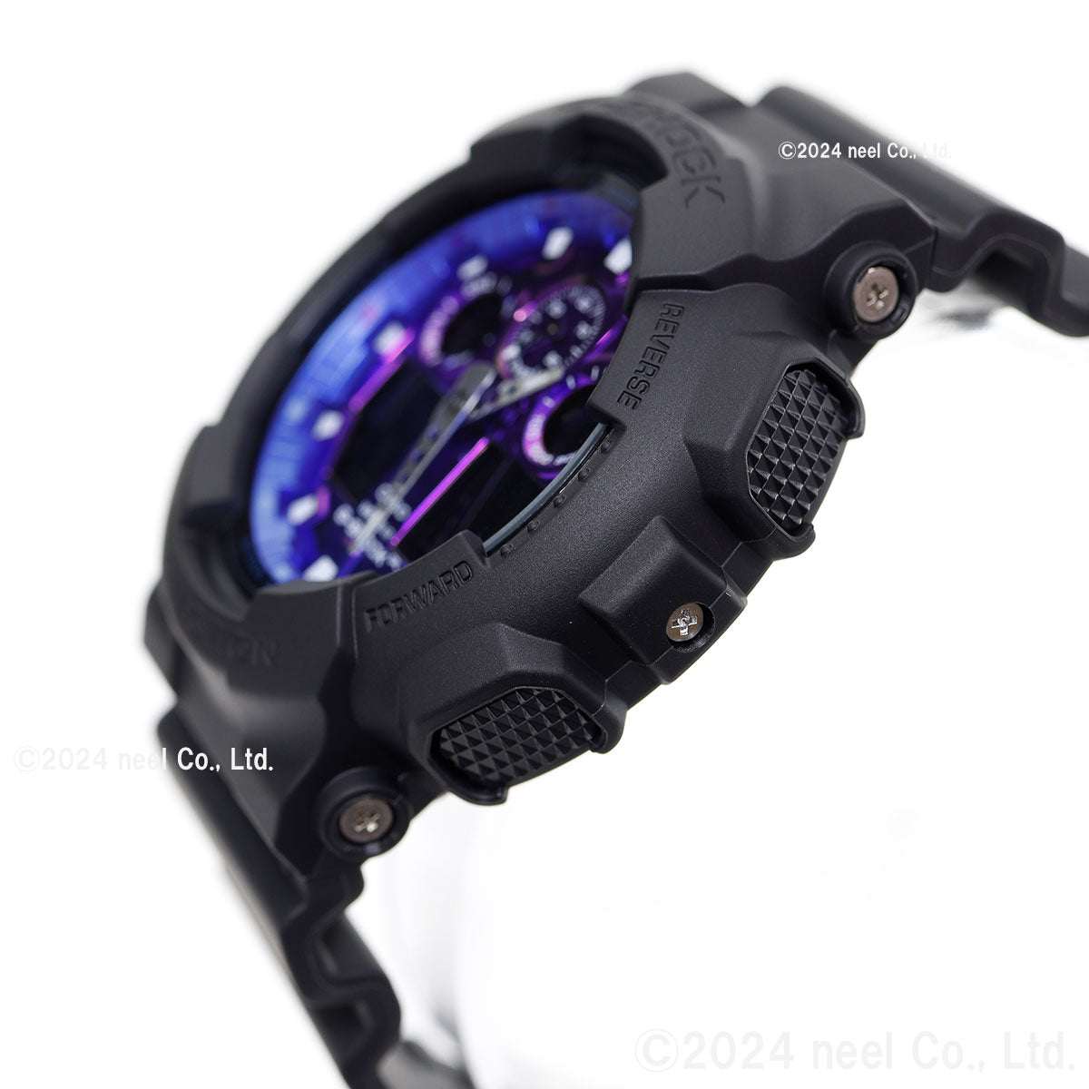 G-SHOCK カシオ Gショック CASIO アナデジ 腕時計 メンズ GA-100FL-1AJF Flame inside フレイムブルー【2024 新作】