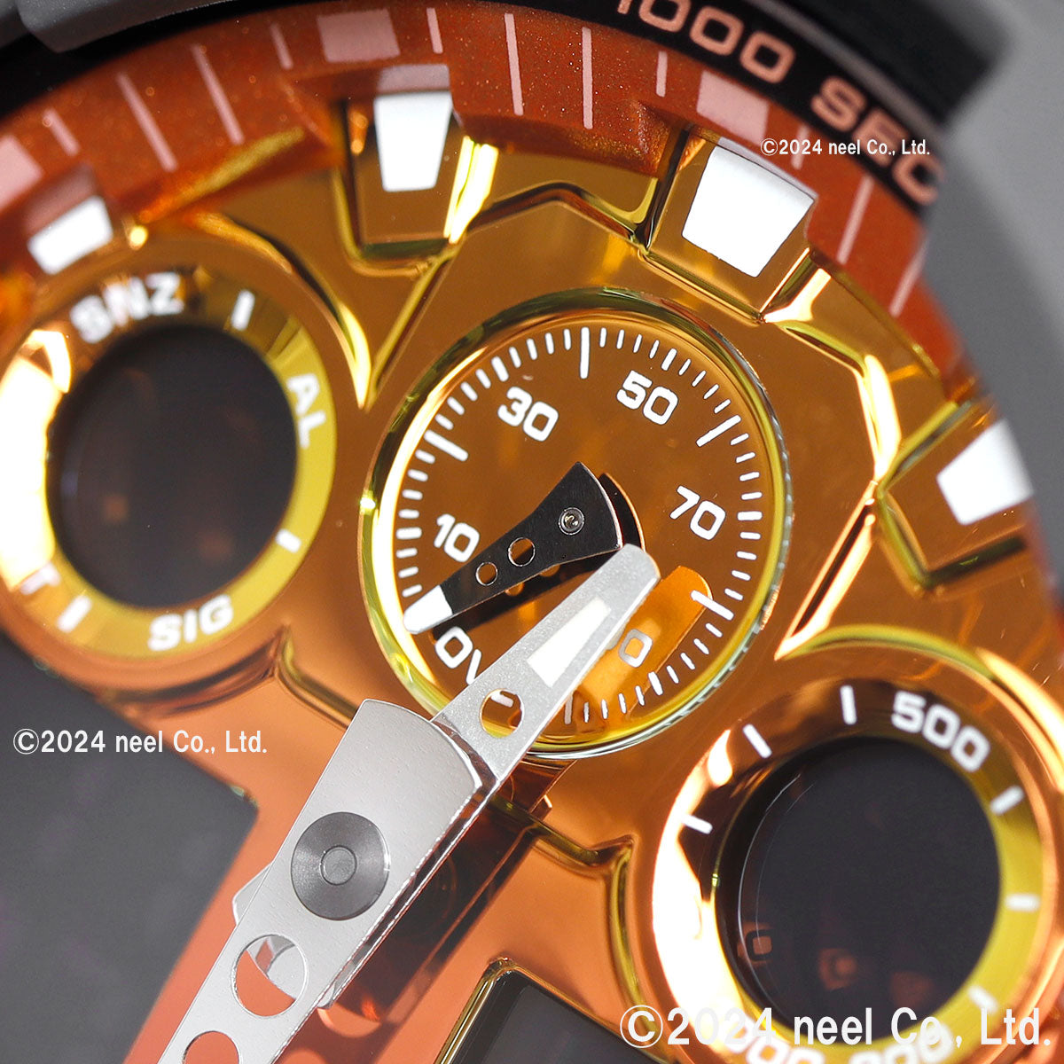 G-SHOCK カシオ Gショック CASIO アナデジ 腕時計 メンズ GA-100FL-8AJF Flame inside フレイムオレンジ【2024 新作】