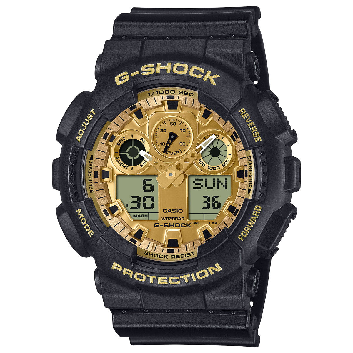 G-SHOCK アナデジ カシオ Gショック CASIO 腕時計 メンズ GA-100GGB-1A9JF Black and Gold Series【2025 新作】