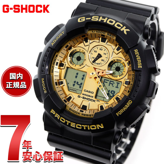G-SHOCK アナデジ カシオ Gショック CASIO 腕時計 メンズ GA-100GGB-1A9JF Black and Gold Series