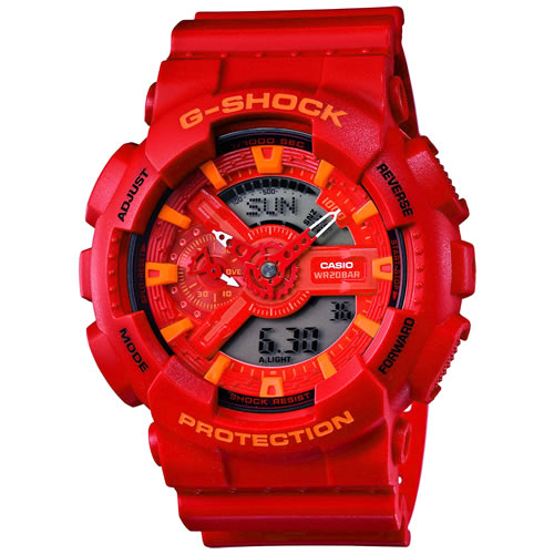 G-SHOCK 赤 ブルー&レッドシリーズ アナデジ 腕時計 メンズ GA-110AC-4AJF