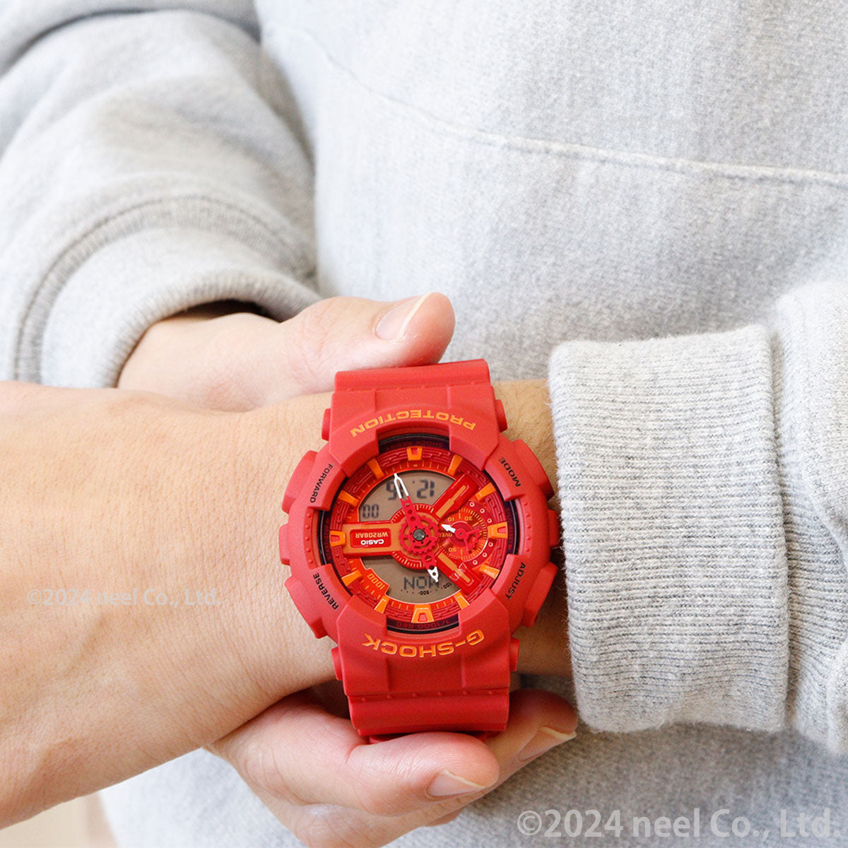 G-SHOCK 赤 ブルー&レッドシリーズ アナデジ 腕時計 メンズ GA-110AC-4AJF