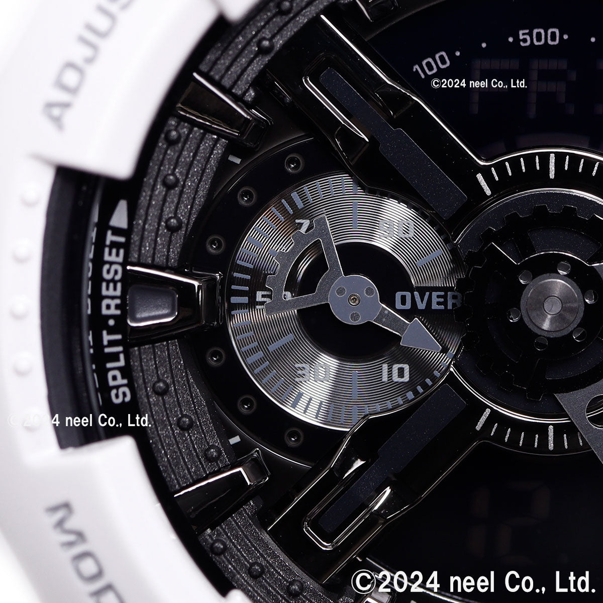 G-SHOCK ホワイト&ブラック 白 腕時計 メンズ アナデジ GA-110GW-7AJF