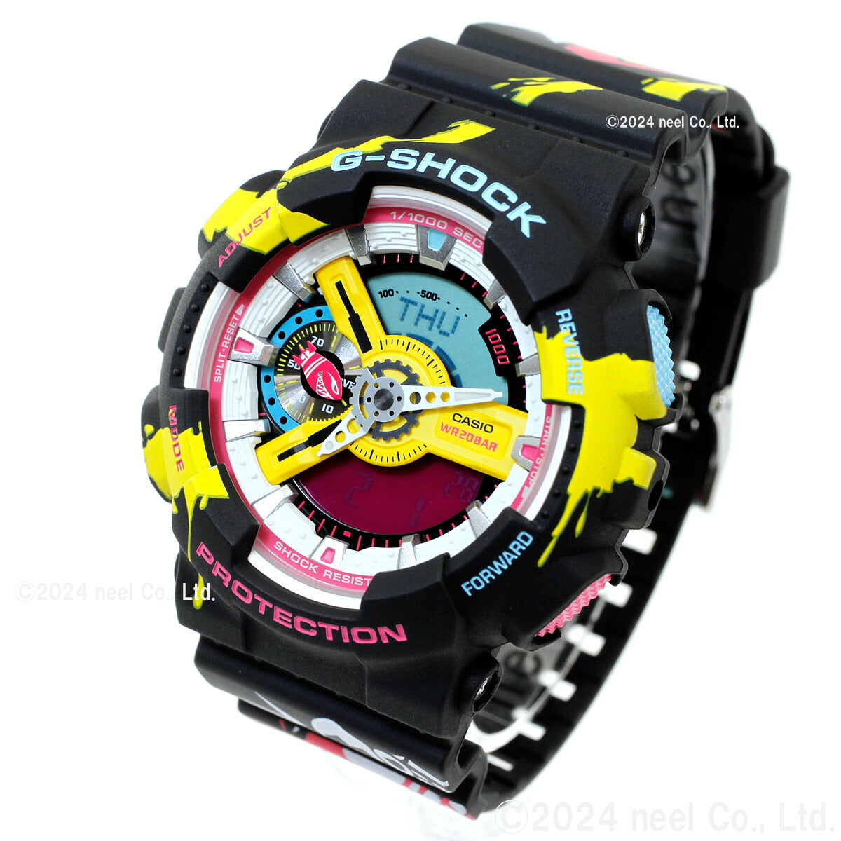 G-SHOCK カシオ Gショック CASIO LEAGUE OF LEGENDS コラボ 限定 GA-110LL-1AJR 腕時計 リーグ・オブ・レジェンド ジンクス スーパーメガデスロケット モチーフ【2023 新作】
