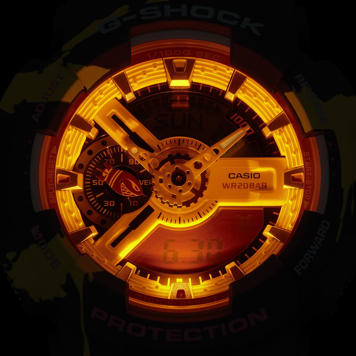G-SHOCK カシオ Gショック CASIO LEAGUE OF LEGENDS コラボ 限定 GA-110LL-1AJR 腕時計 リーグ・オブ・レジェンド ジンクス スーパーメガデスロケット モチーフ【2023 新作】
