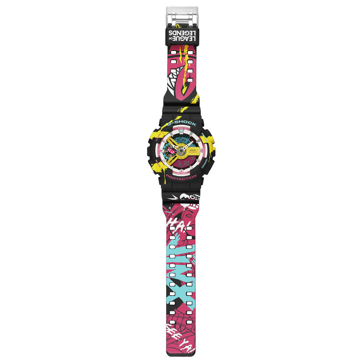 G-SHOCK カシオ Gショック CASIO LEAGUE OF LEGENDS コラボ 限定 GA-110LL-1AJR 腕時計 リーグ・オブ・レジェンド ジンクス スーパーメガデスロケット モチーフ【2023 新作】