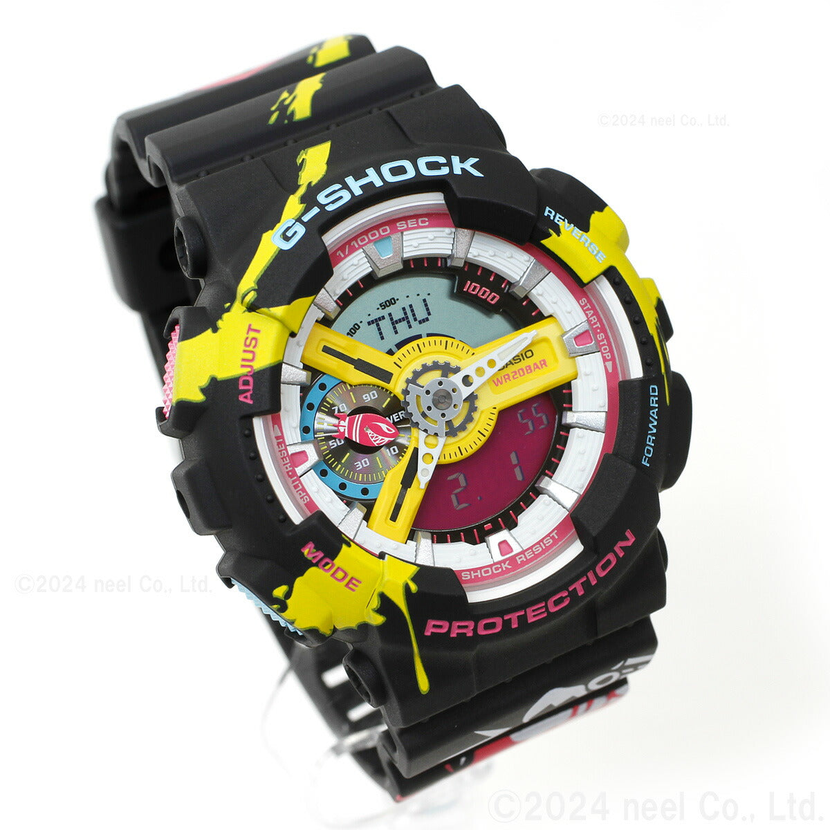 G-SHOCK カシオ Gショック CASIO LEAGUE OF LEGENDS コラボ 限定 GA-110LL-1AJR 腕時計 リーグ・オブ・レジェンド ジンクス スーパーメガデスロケット モチーフ【2023 新作】