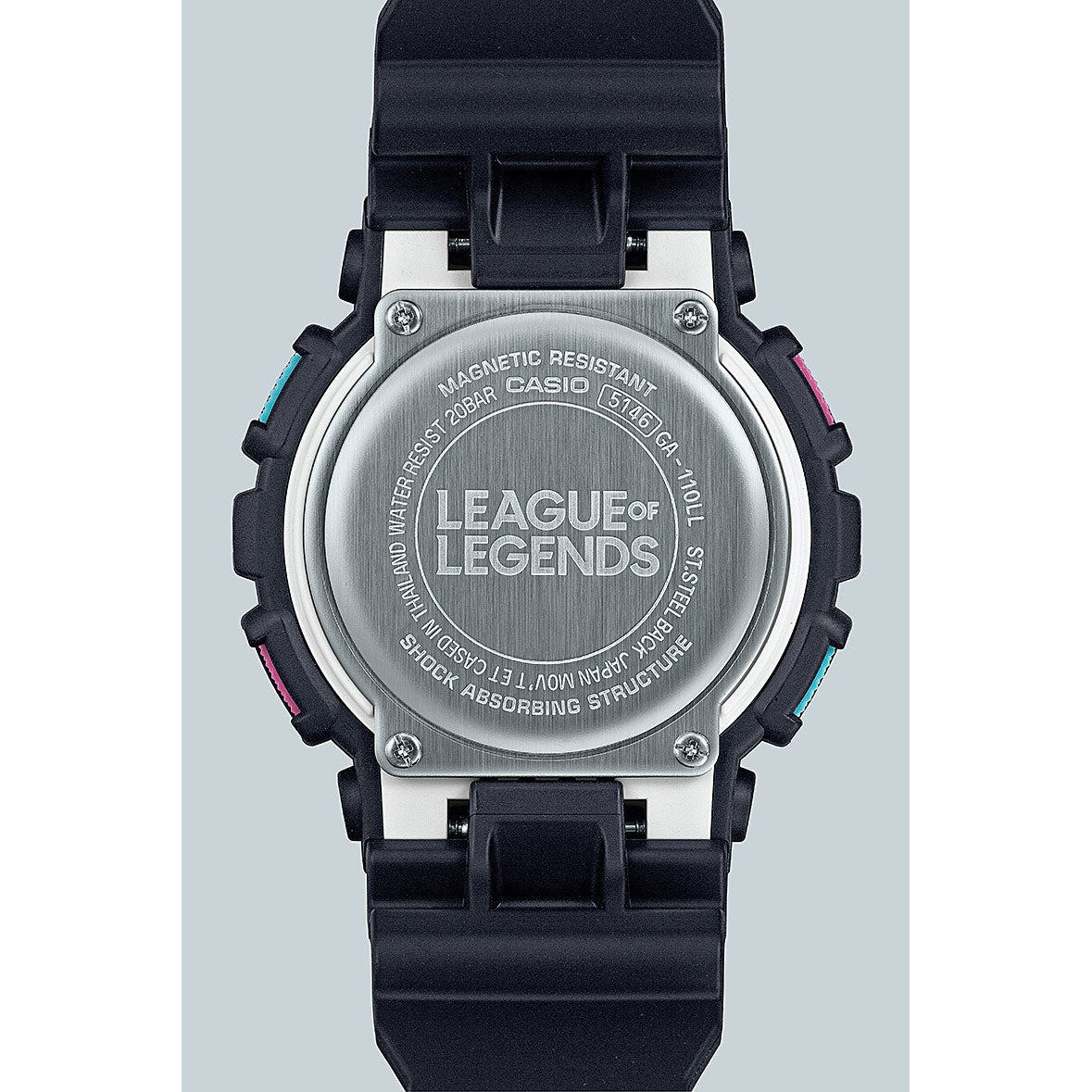 G-SHOCK カシオ Gショック CASIO LEAGUE OF LEGENDS コラボ 限定 GA-110LL-1AJR 腕時計 リーグ・オブ・レジェンド ジンクス スーパーメガデスロケット モチーフ【2023 新作】