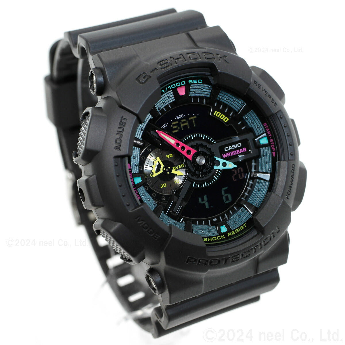 G-SHOCK カシオ Gショック CASIO アナデジ 限定モデル 腕時計 メンズ GA-110MF-1AJF Multi Fluorescent color シリーズ【2024 新作】