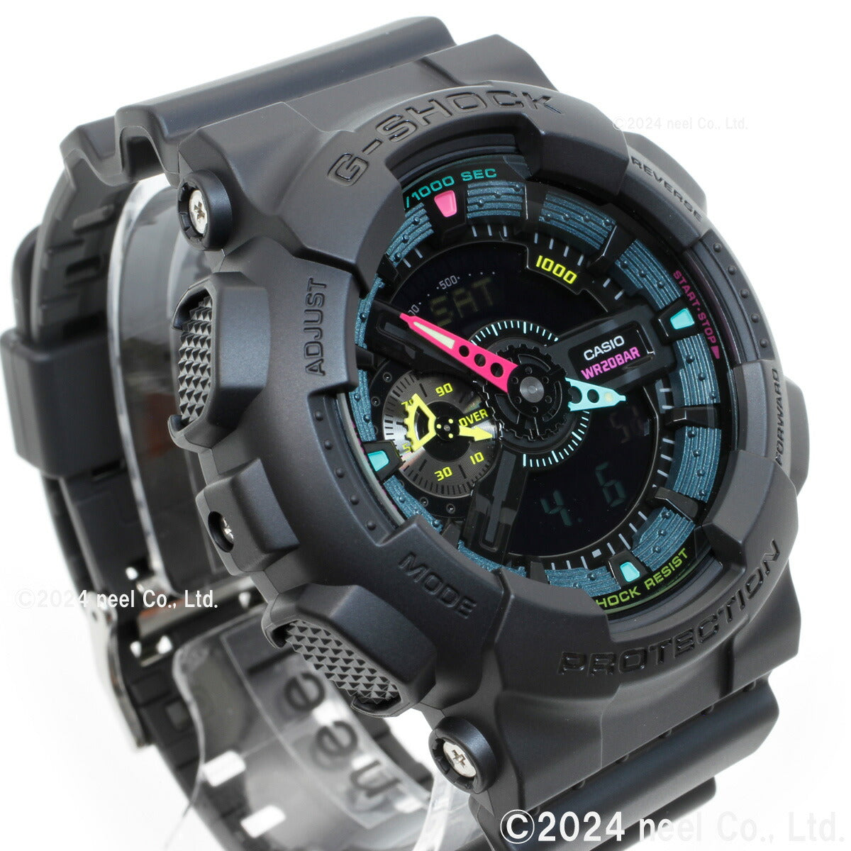 G-SHOCK カシオ Gショック CASIO アナデジ 限定モデル 腕時計 メンズ GA-110MF-1AJF Multi Fluorescent color シリーズ【2024 新作】