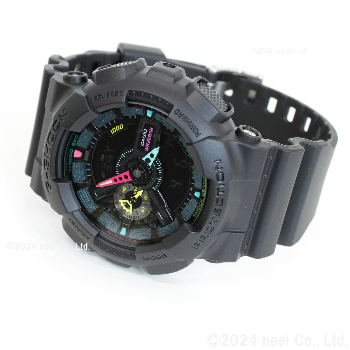 G-SHOCK カシオ Gショック CASIO アナデジ 限定モデル 腕時計 メンズ GA-110MF-1AJF Multi Fluorescent color シリーズ【2024 新作】