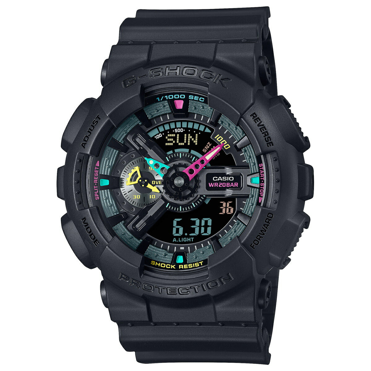 G-SHOCK カシオ Gショック CASIO アナデジ 限定モデル 腕時計 メンズ GA-110MF-1AJF Multi Fluorescent color シリーズ【2024 新作】