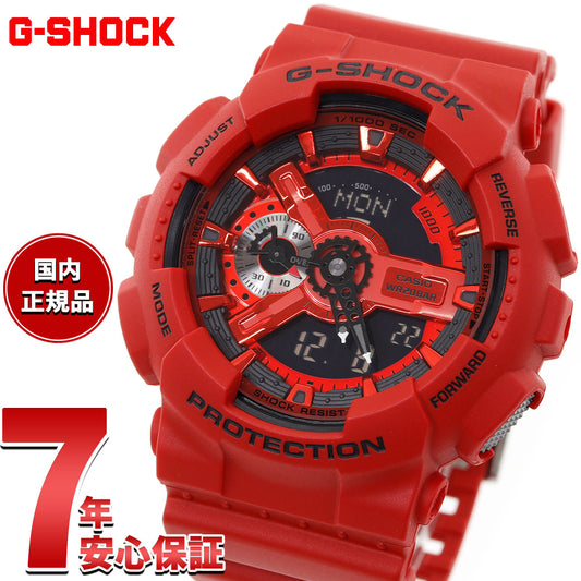 G-SHOCK カシオ Gショック CASIO アナデジ 腕時計 メンズ GA-110RRB-4AJF Iconic Styles レッド