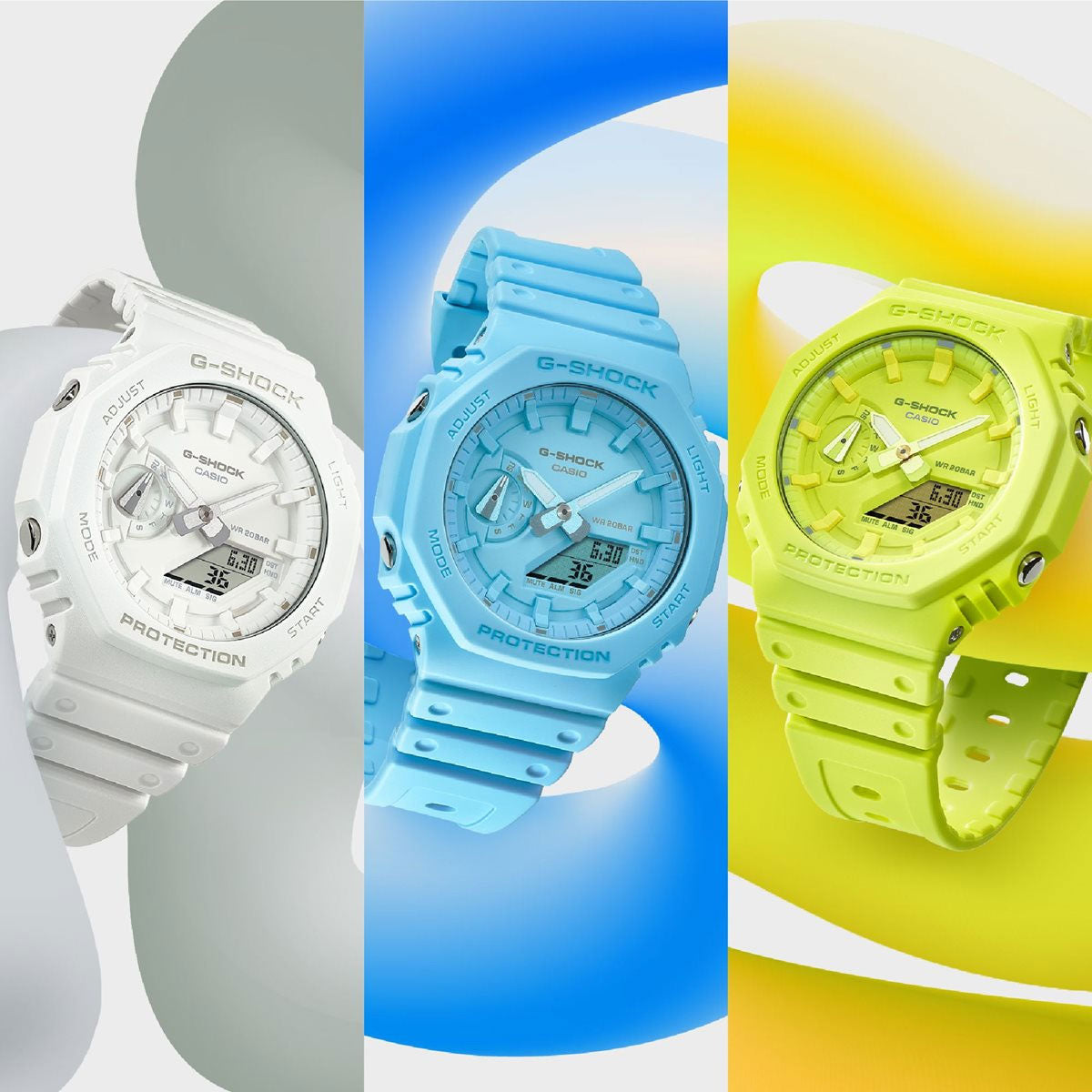 G-SHOCK カシオ Gショック CASIO アナデジ 腕時計 メンズ GA-2100-7A7JF TONE-ON-TONE Series ホワイト【2024 新作】