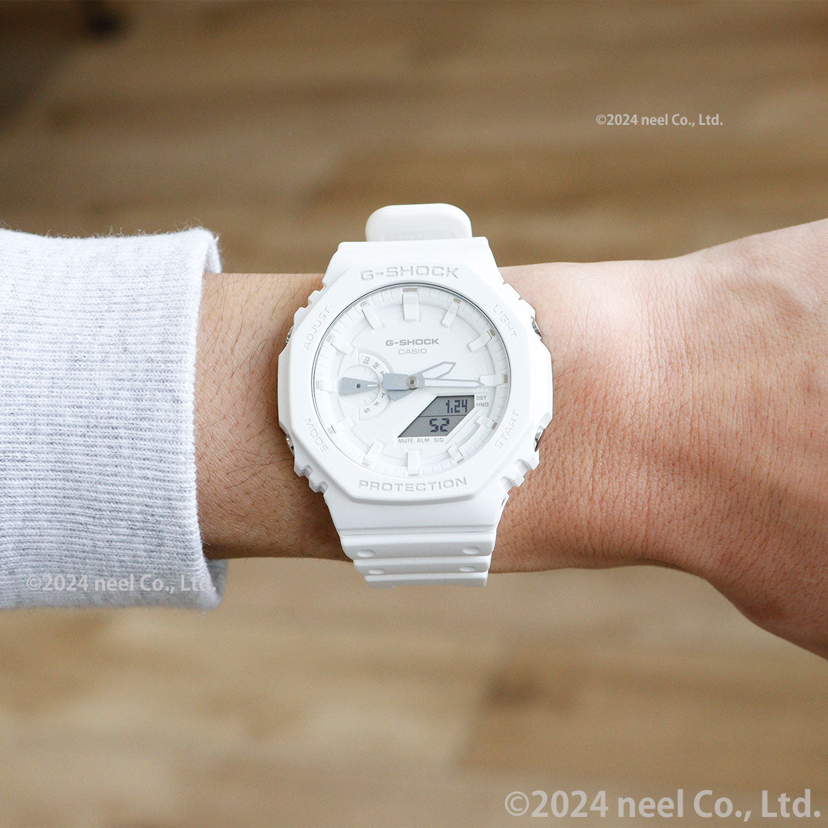 G-SHOCK カシオ Gショック CASIO アナデジ 腕時計 メンズ GA-2100-7A7JF TONE-ON-TONE Series ホワイト【2024 新作】
