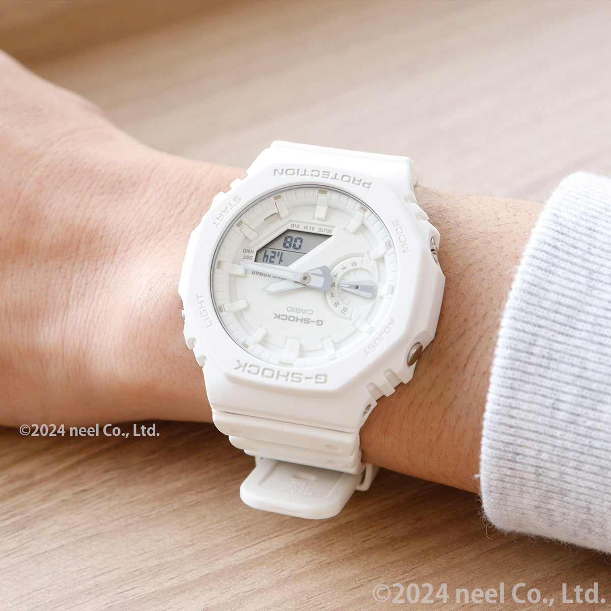 G-SHOCK カシオ Gショック CASIO アナデジ 腕時計 メンズ GA-2100-7A7JF TONE-ON-TONE Series ホワイト【2024 新作】