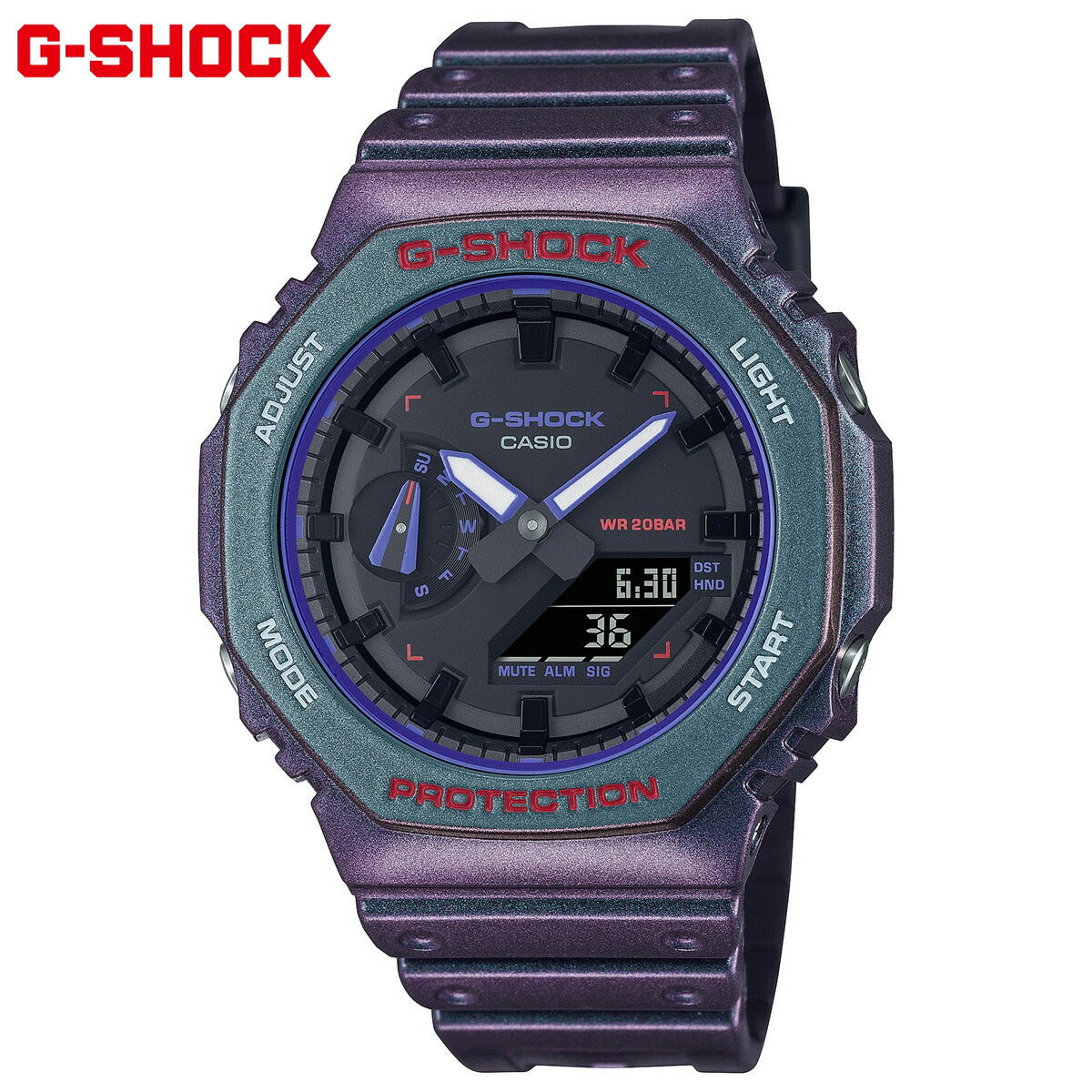 G-SHOCK カシオ Gショック CASIO アナデジ 限定モデル 腕時計 メンズ GA-2100AH-6AJF パープル【2023 新作】