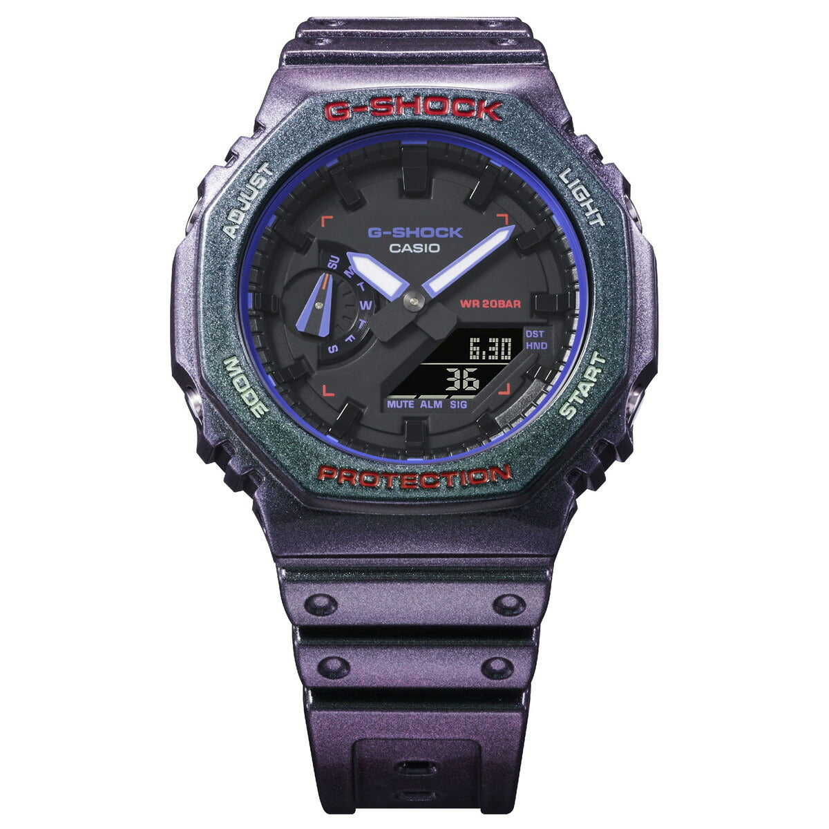 G-SHOCK カシオ Gショック CASIO アナデジ 限定モデル 腕時計 メンズ GA-2100AH-6AJF パープル【2023 新作】