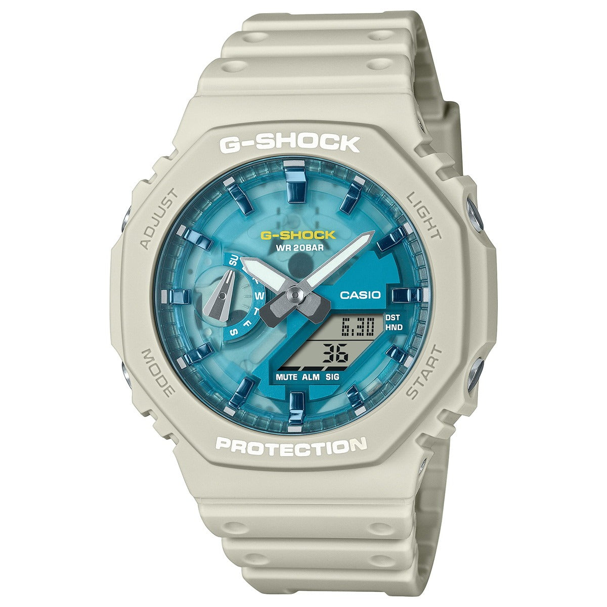 G-SHOCK カシオ Gショック CASIO GA-2100AS-5AJF アナデジ 腕時計 メンズ OASIS OF DAY AND NIGHT サンドベージュ【2025 新作】