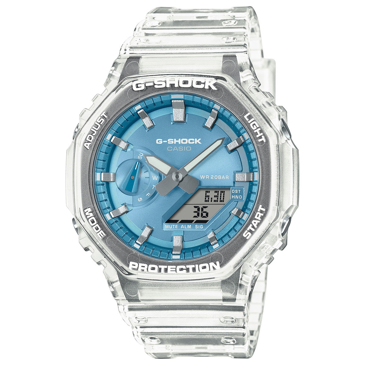 G-SHOCK カシオ Gショック CASIO アナデジ 限定モデル 腕時計 メンズ GA-2100BM-7A2JF BRIGHT METALLIC DIAL SERIES スカイブルー【2025 新作】