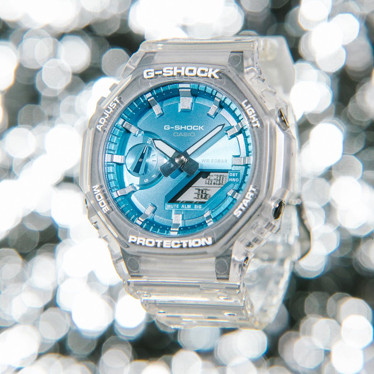 G-SHOCK カシオ Gショック CASIO アナデジ 限定モデル 腕時計 メンズ GA-2100BM-7A2JF BRIGHT METALLIC DIAL SERIES スカイブルー【2025 新作】