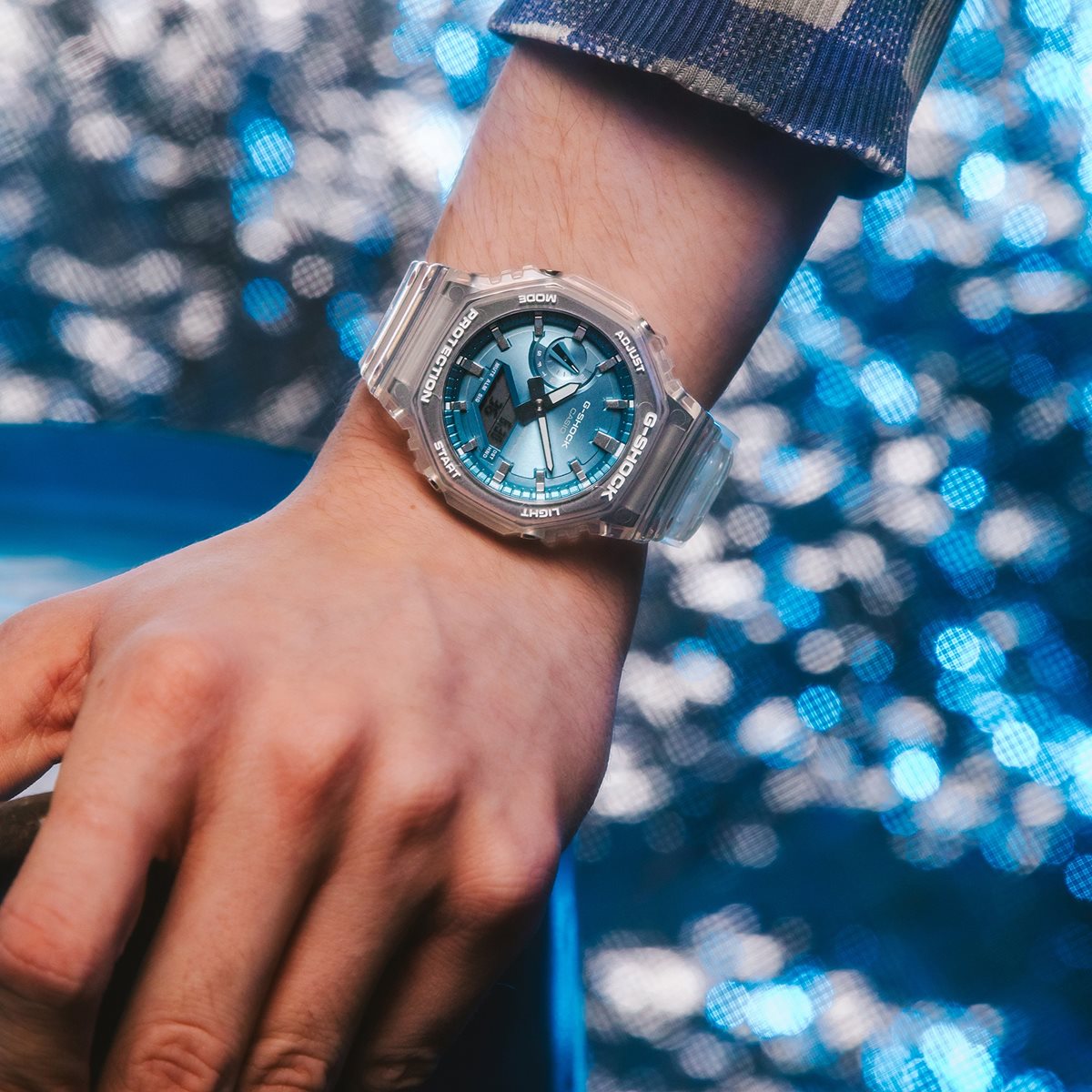 G-SHOCK カシオ Gショック CASIO アナデジ 限定モデル 腕時計 メンズ GA-2100BM-7A2JF BRIGHT METALLIC DIAL SERIES スカイブルー【2025 新作】