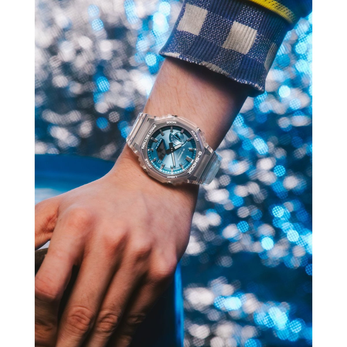 G-SHOCK カシオ Gショック CASIO アナデジ 限定モデル 腕時計 メンズ GA-2100BM-7A2JF BRIGHT METALLIC DIAL SERIES スカイブルー【2025 新作】