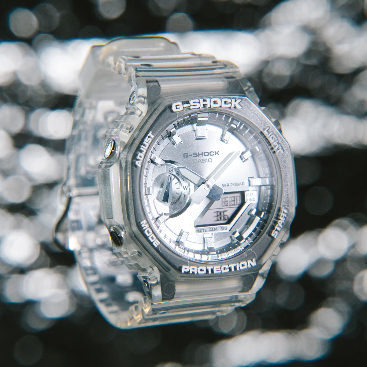 G-SHOCK カシオ Gショック CASIO アナデジ 限定モデル 腕時計 メンズ GA-2100BM-7A8JF BRIGHT METALLIC DIAL SERIES シルバー【2025 新作】