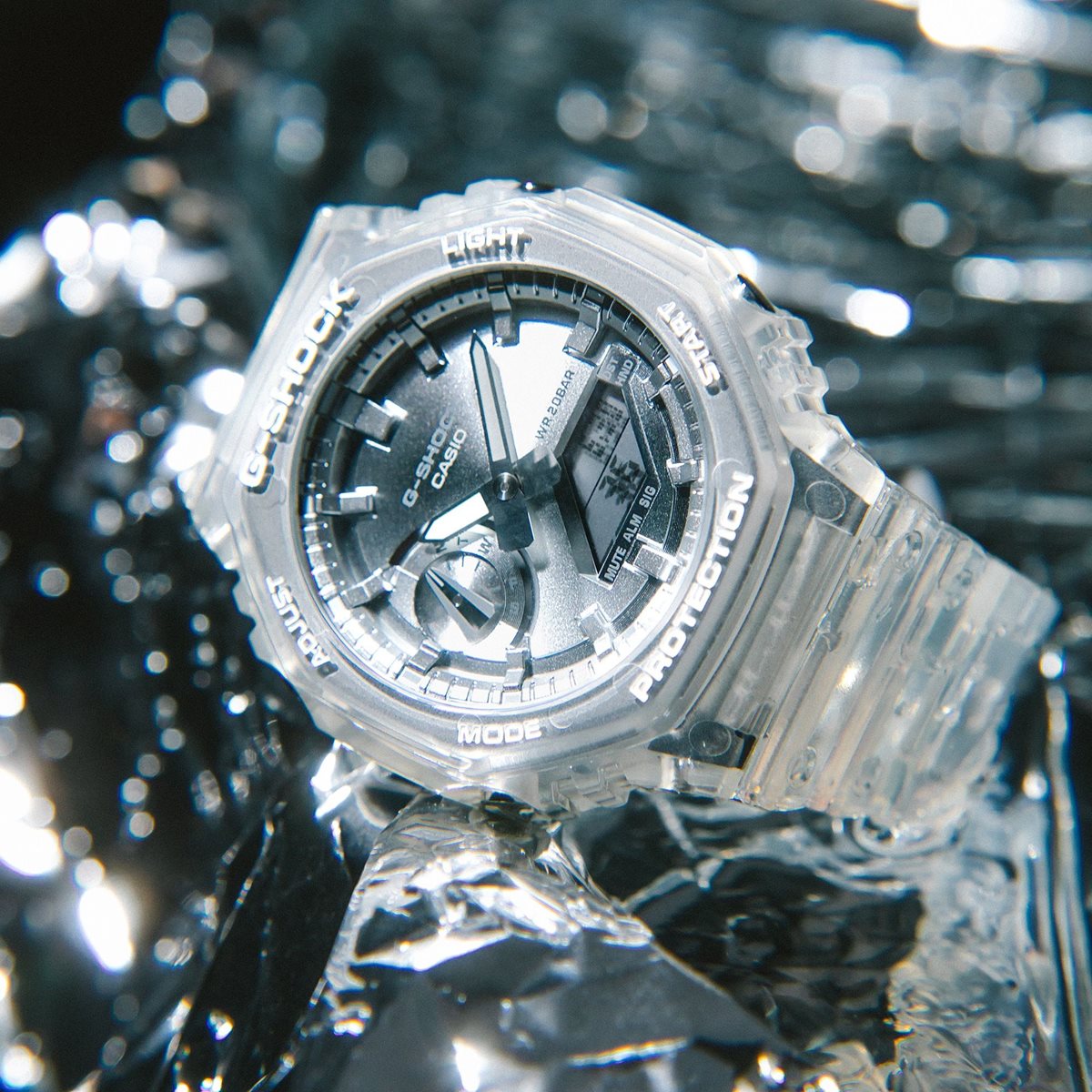 G-SHOCK カシオ Gショック CASIO アナデジ 限定モデル 腕時計 メンズ GA-2100BM-7A8JF BRIGHT METALLIC DIAL SERIES シルバー【2025 新作】