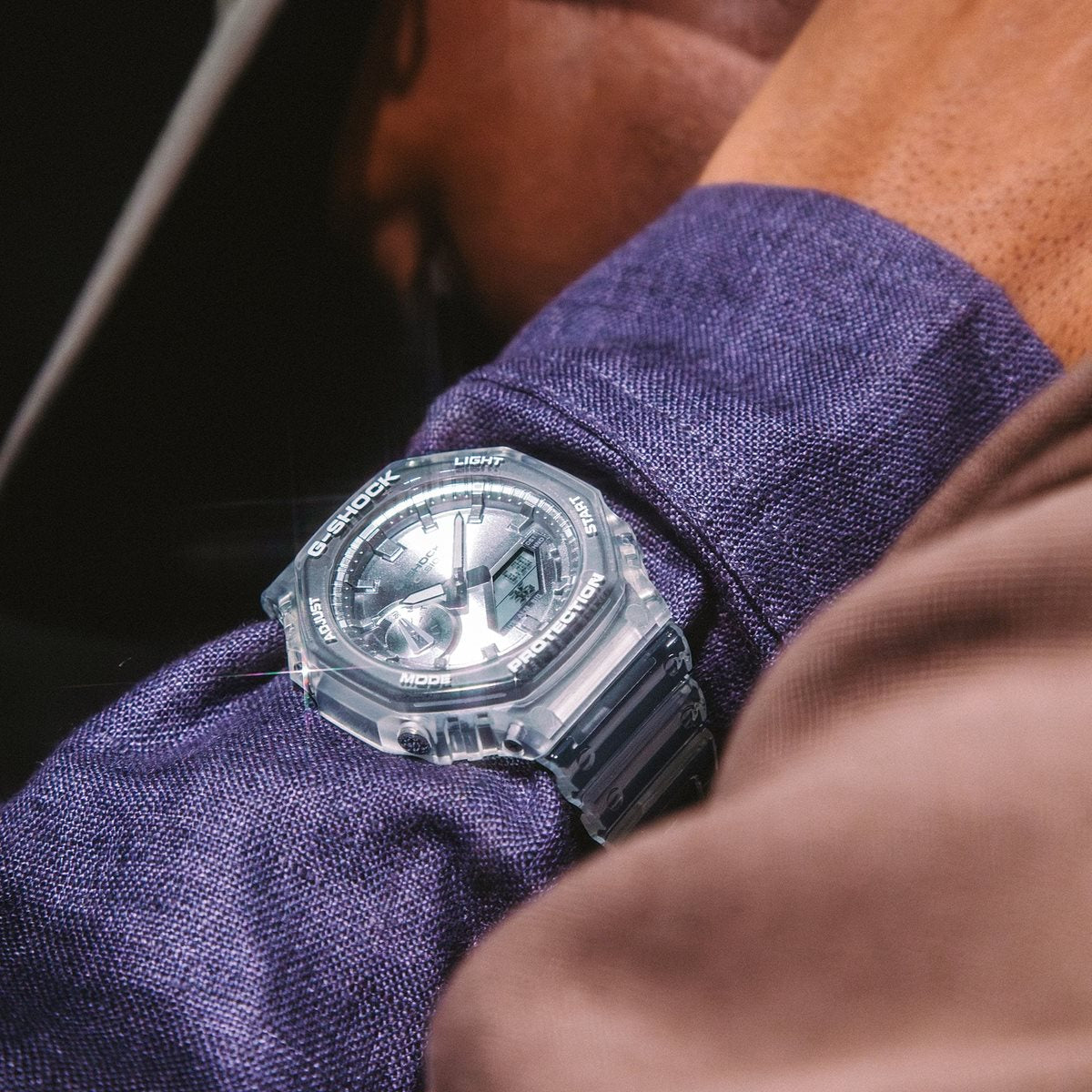 G-SHOCK カシオ Gショック CASIO アナデジ 限定モデル 腕時計 メンズ GA-2100BM-7A8JF BRIGHT METALLIC DIAL SERIES シルバー【2025 新作】