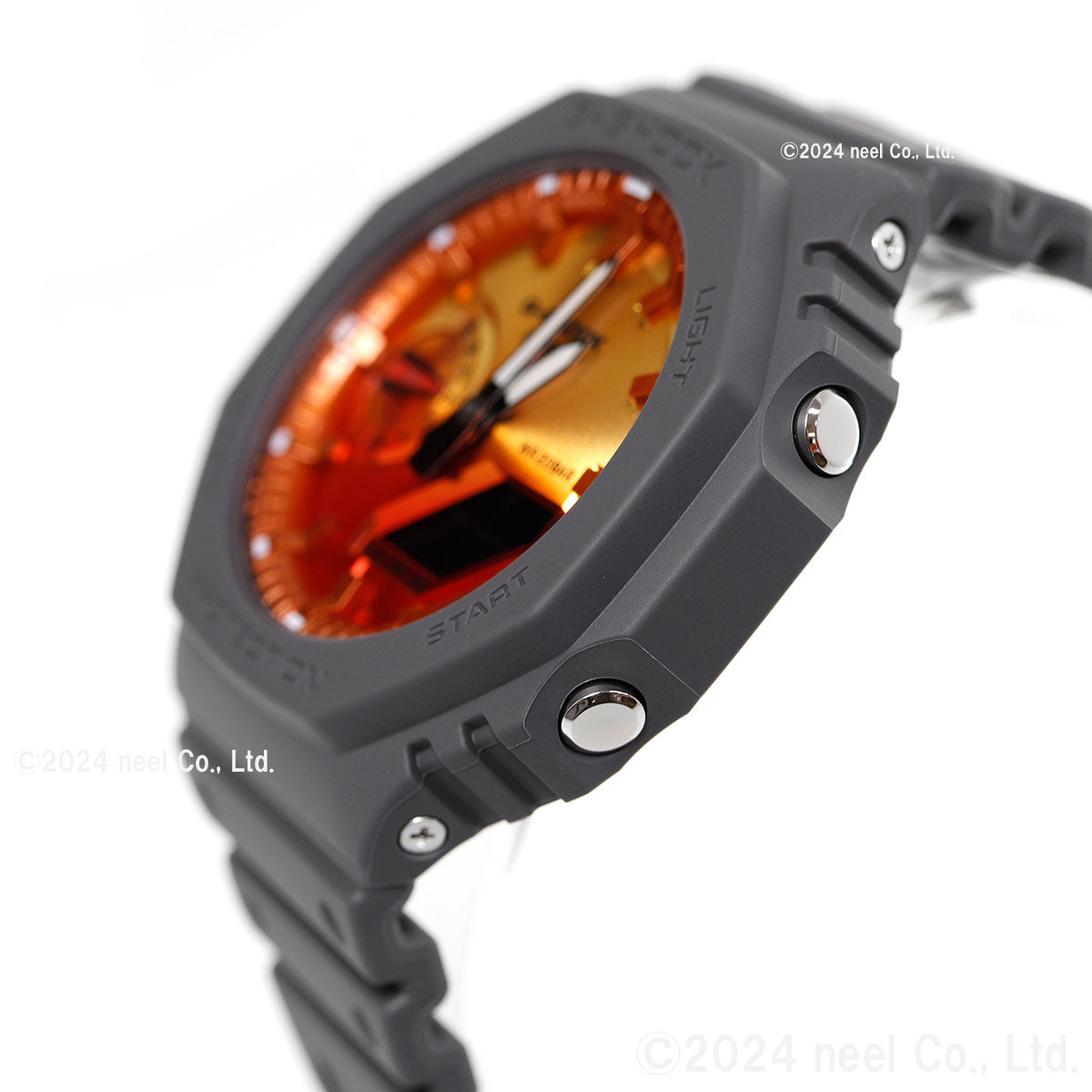 G-SHOCK カシオ Gショック CASIO アナデジ 腕時計 メンズ GA-2100FL-8AJF Flame inside フレイムオレンジ【2024 新作】