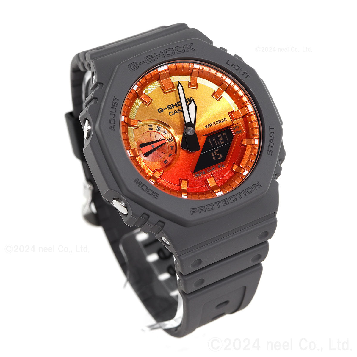 G-SHOCK カシオ Gショック CASIO アナデジ 腕時計 メンズ GA-2100FL-8AJF Flame inside フレイムオレンジ【2024 新作】