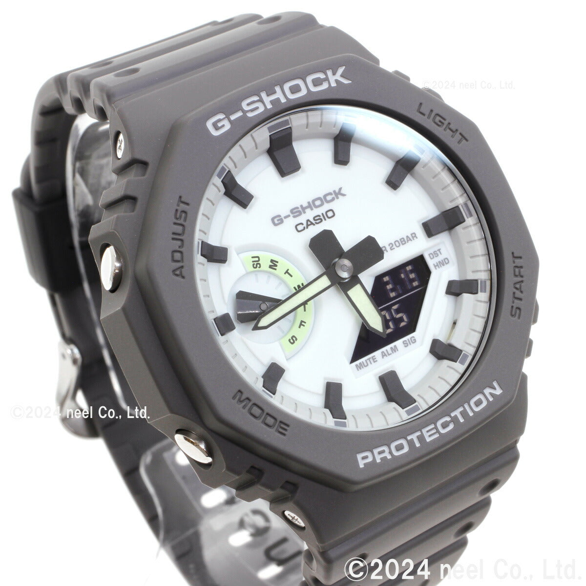 G-SHOCK アナデジ メンズ 腕時計 カシオ CASIO GA-2100HD-8AJF HIDDEN GLOW Series グレー【2024 新作】