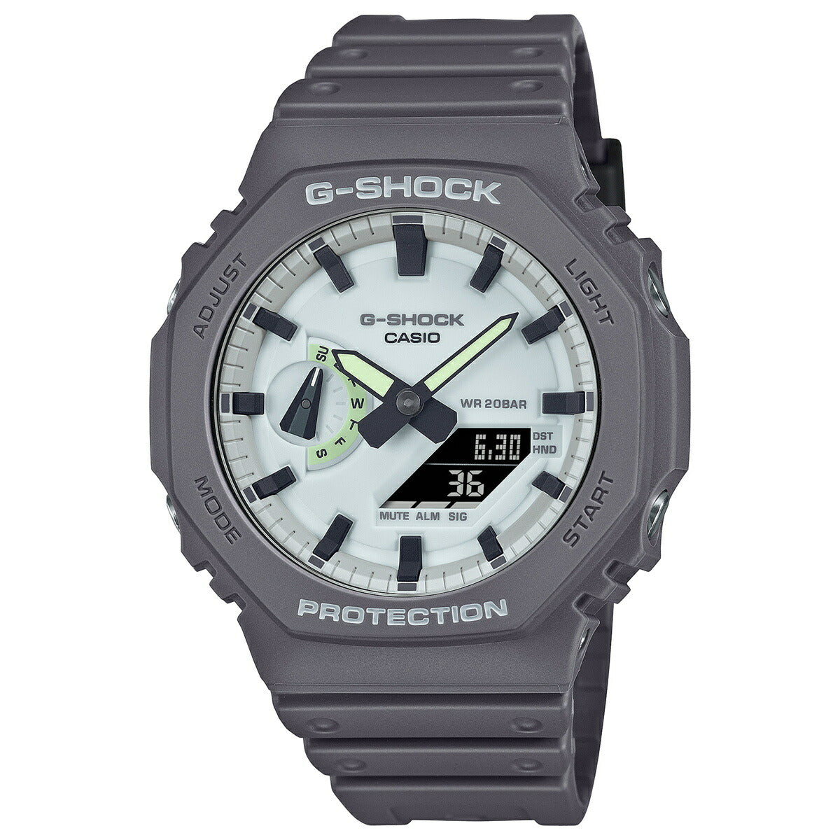 G-SHOCK アナデジ メンズ 腕時計 カシオ CASIO GA-2100HD-8AJF HIDDEN GLOW Series グレー【2024 新作】