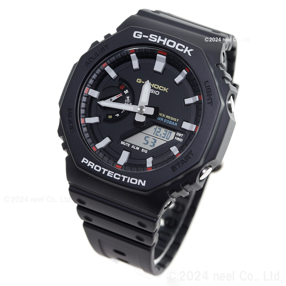 G-SHOCK カシオ Gショック CASIO アナデジ 腕時計 メンズ GA-2100RL-1AJF 初代G-SHOCK ブランドカラーモデル オールブラック【2024 新作】