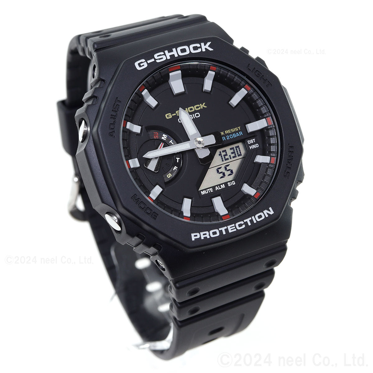 G-SHOCK カシオ Gショック CASIO アナデジ 腕時計 メンズ GA-2100RL-1AJF 初代G-SHOCK ブランドカラーモデル オールブラック【2024 新作】
