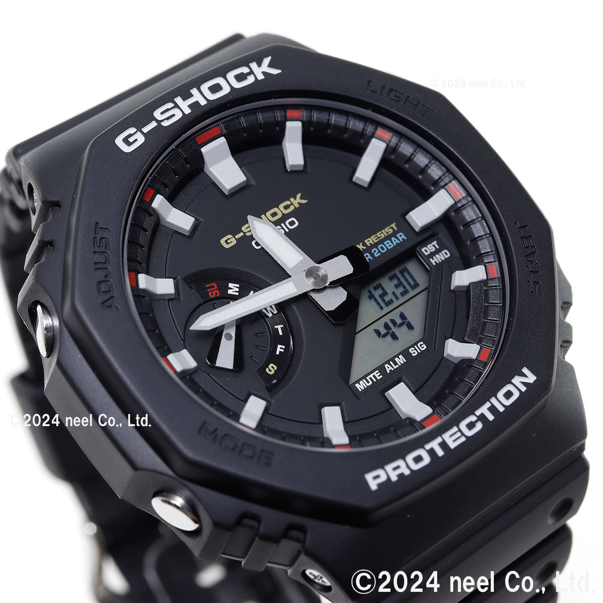 G-SHOCK カシオ Gショック CASIO アナデジ 腕時計 メンズ GA-2100RL-1AJF 初代G-SHOCK ブランドカラーモデル オールブラック【2024 新作】