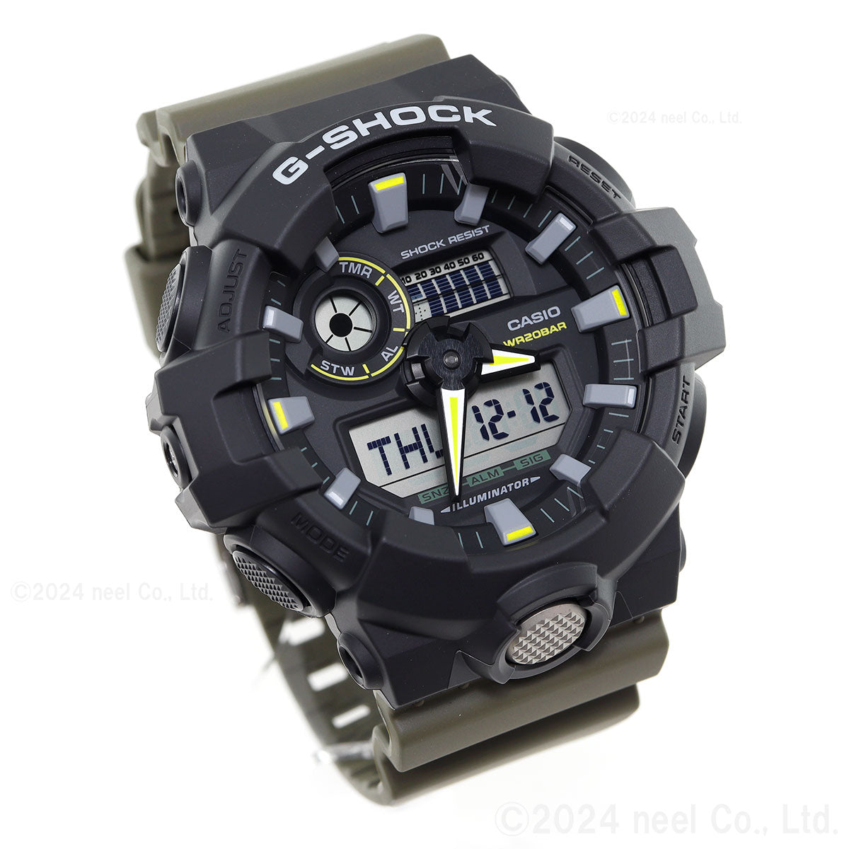 G-SHOCK カシオ Gショック CASIO アナデジ 腕時計 メンズ GA-710TU-1A3JF Two tone utility colors【2024 新作】