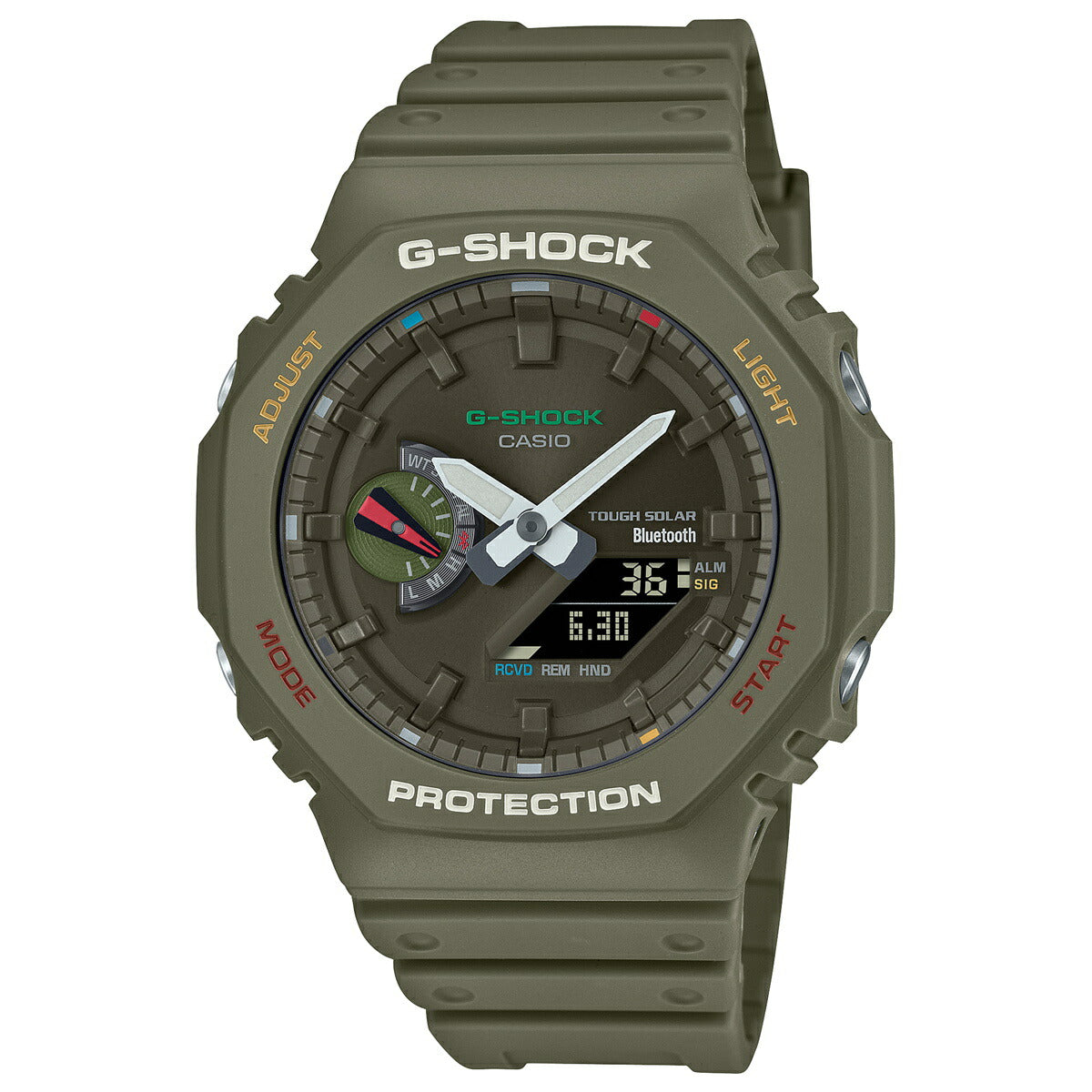 G-SHOCK カシオ Gショック CASIO ソーラー 限定モデル 腕時計 メンズ GA-B2100FC-3AJF タフソーラー スマートフォンリンク MULTICOLOR ACCENTS グリーン【2023 新作】