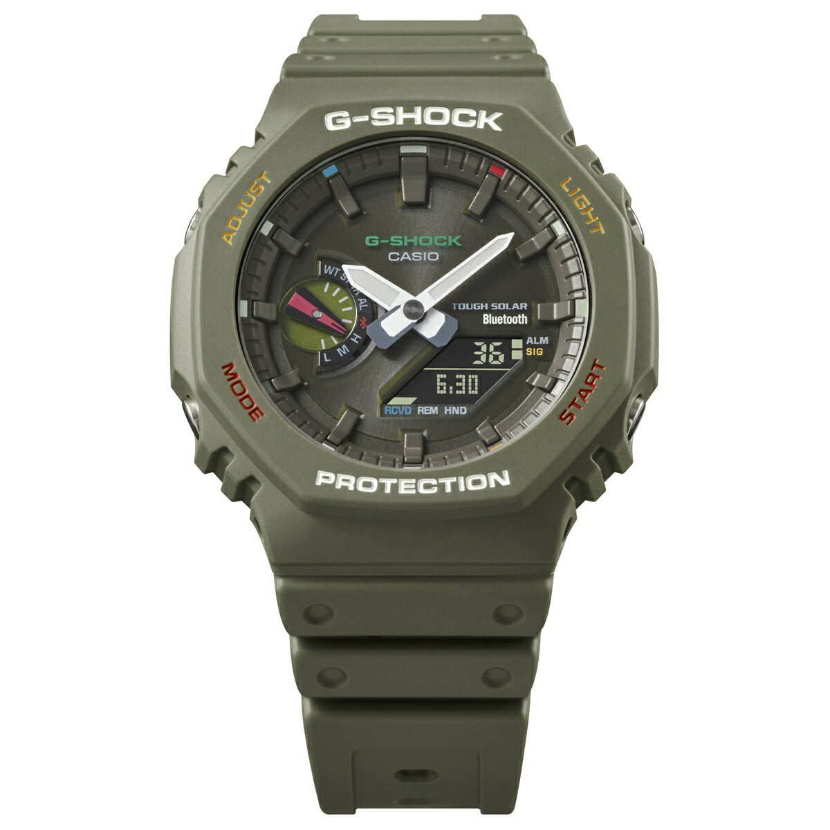 G-SHOCK カシオ Gショック CASIO ソーラー 限定モデル 腕時計 メンズ GA-B2100FC-3AJF タフソーラー スマートフォンリンク MULTICOLOR ACCENTS グリーン【2023 新作】