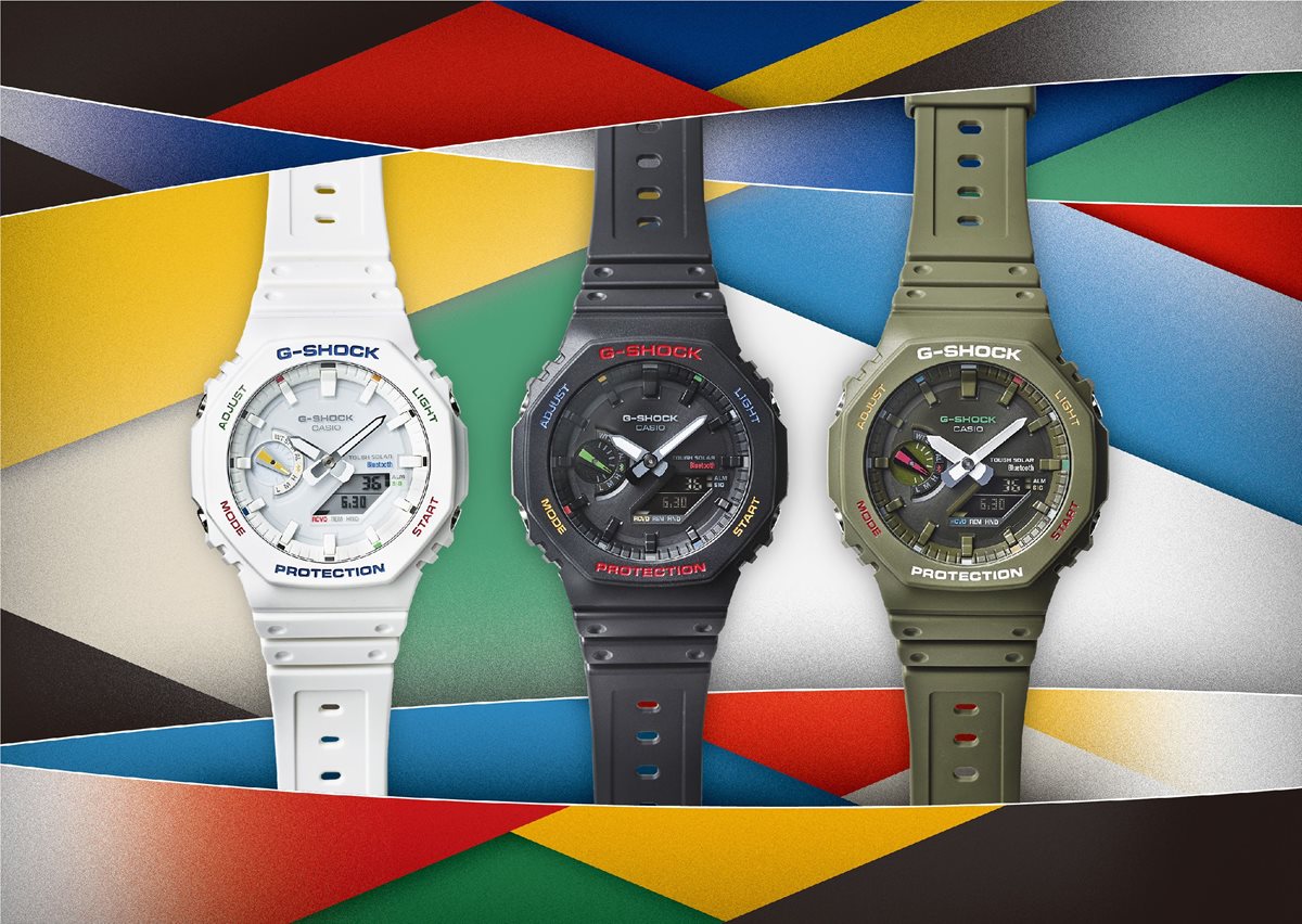 G-SHOCK カシオ Gショック CASIO ソーラー 限定モデル 腕時計 メンズ GA-B2100FC-3AJF タフソーラー スマートフォンリンク MULTICOLOR ACCENTS グリーン【2023 新作】