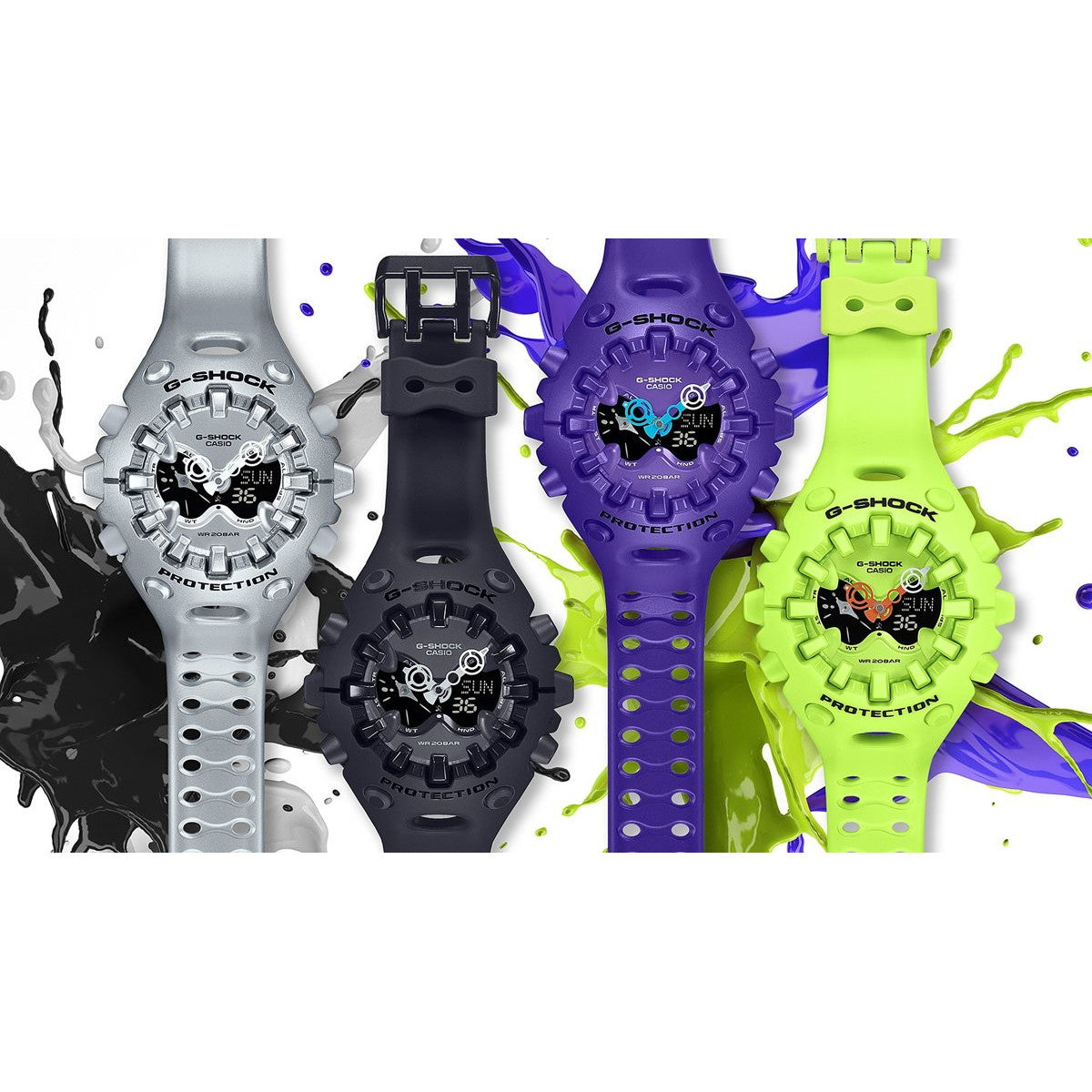 G-SHOCK カシオ Gショック CASIO アナデジ 限定モデル 腕時計 メンズ GA-V01-9AJF ネオンイエロー【2025 新作】