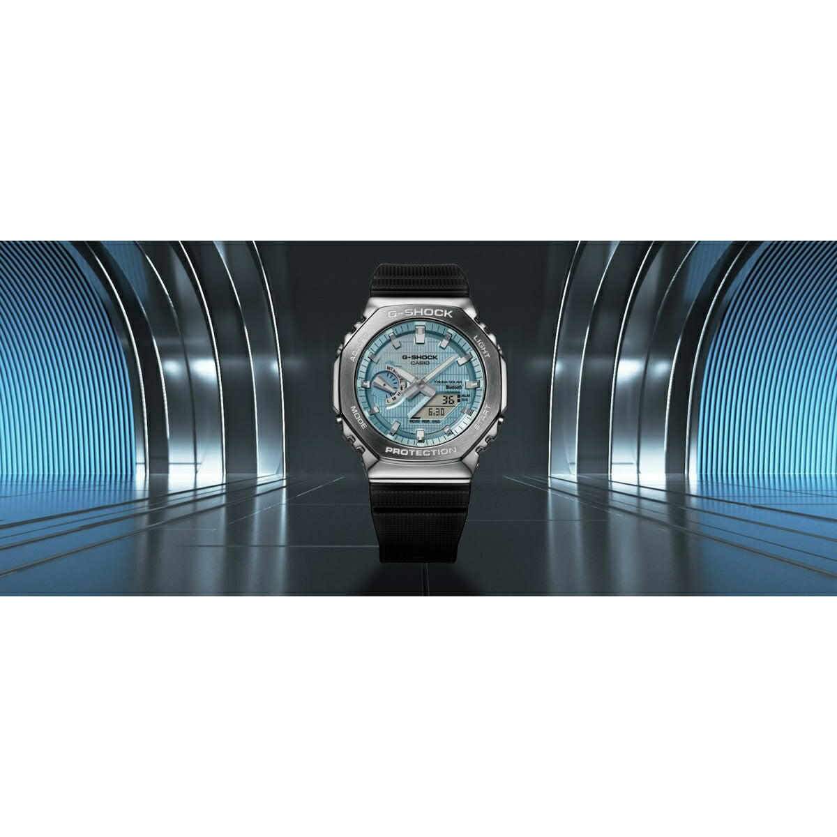 G-SHOCK カシオ Gショック CASIO アナデジ 腕時計 メンズ GBM-2100A-1A2JF ブルー メタルカバー【2024 新作】