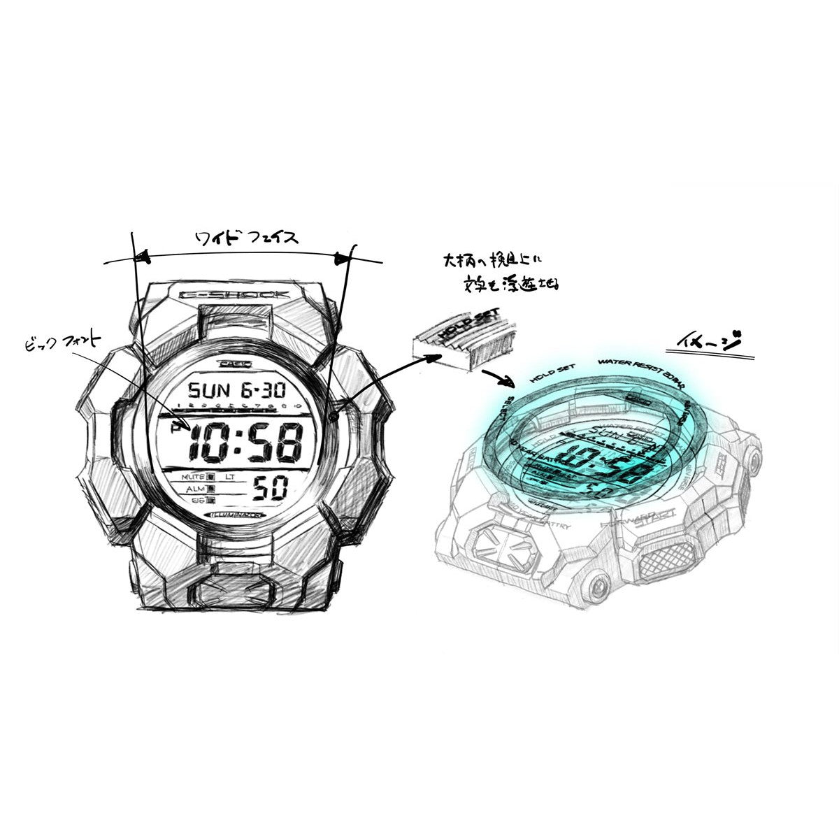 G-SHOCK デジタル カシオ Gショック CASIO 腕時計 メンズ GD-010-3JF カーキ【2024 新作】