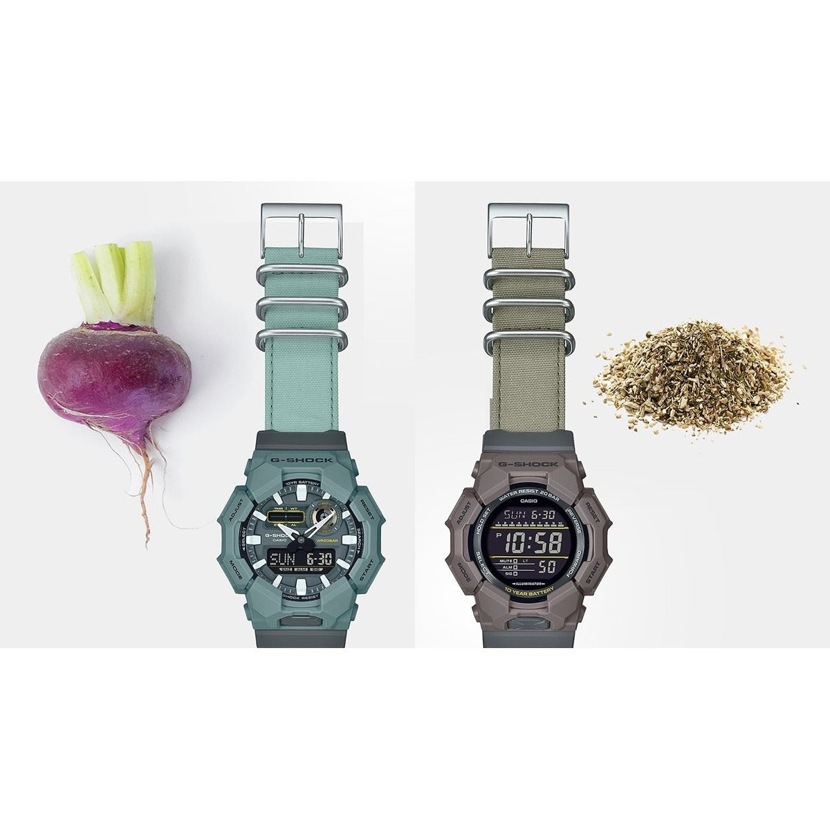 G-SHOCK デジタル カシオ Gショック CASIO 腕時計 メンズ GD-010CE-5JF Big case シリーズ FOOD TEXTILE【2025 新作】