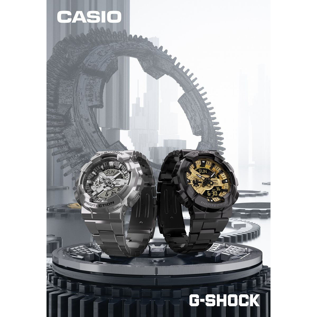 G-SHOCK カシオ Gショック CASIO メンズ 腕時計 アナデジ GM-110BD-1A9JF ブラック ゴールド【2025 新作】