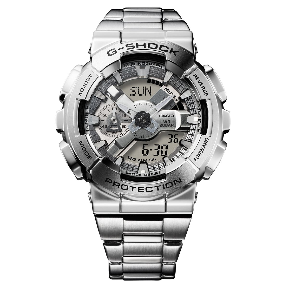 G-SHOCK カシオ Gショック CASIO メンズ 腕時計 アナデジ GM-110D-8AJF シルバー【2025 新作】