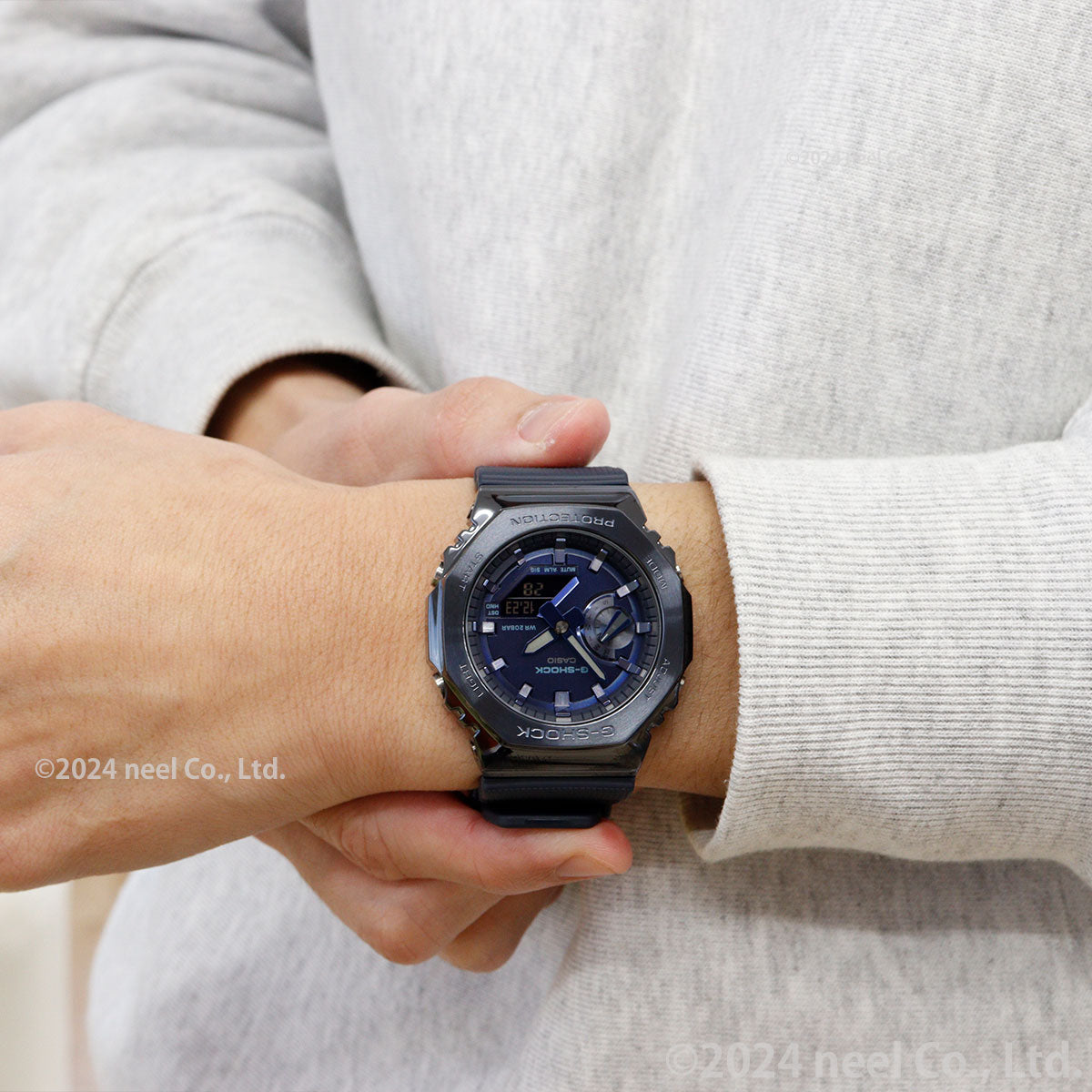 G-SHOCK メタル カシオ Gショック CASIO 腕時計 メンズ ネイビー GM-2100N-2AJF